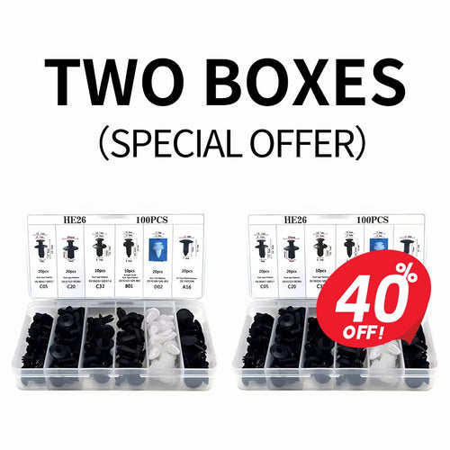 100pcs Universal Expansion Screw Clips Set